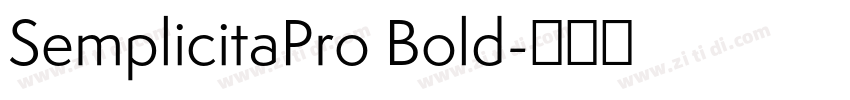 SemplicitaPro Bold字体转换